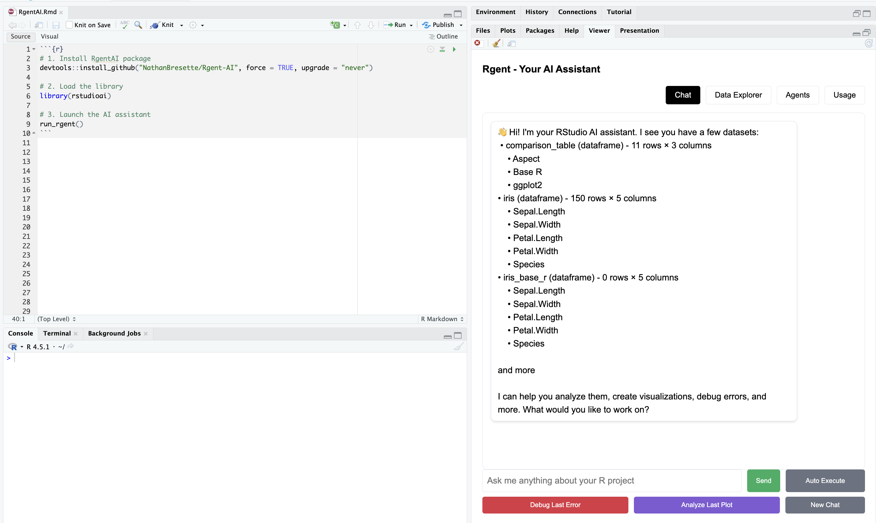 Direct RStudio Integration
